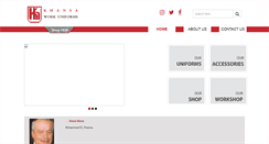 Desktop Screenshot of khansauniforms.com